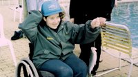 2002: A wheelchair catch!